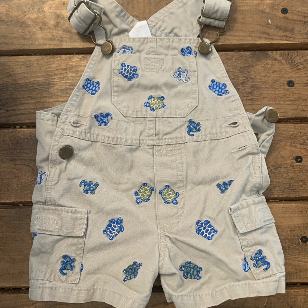 6/9 Months Overall Shorts
